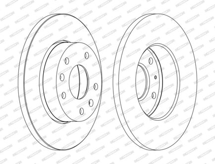 Land Rover Remschijf DDF1100C
