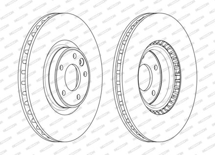 Land Rover Remschijf DDF2601C1