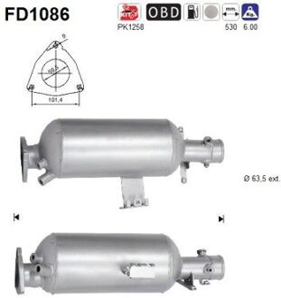 Land Rover Roetfilter FD1086