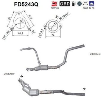 Land Rover Roetfilter, uitlaatinstallatie FD5243Q