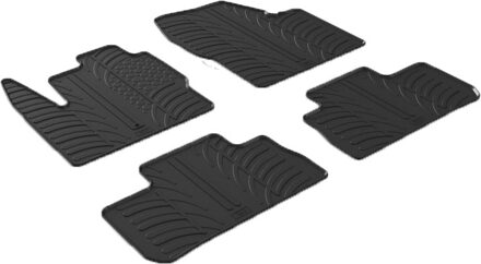 Land Rover Rubbermatten Landrover Freelander II 2007- (T profiel 4-delig + montageclips)