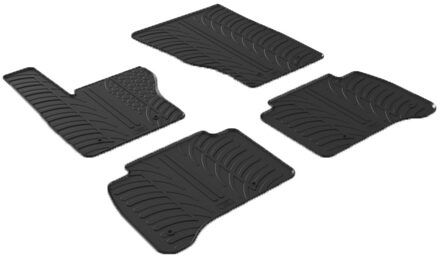 Land Rover Rubbermatten passend voor Range Rover Sport 7/2013- (T profiel 4-delig + montageclips)