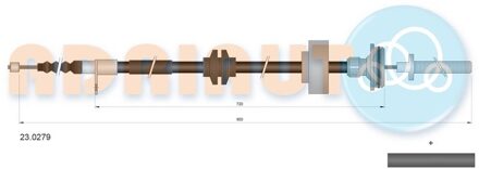 Land Rover Trekkabel, parkeerrem 230279