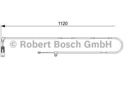 Land Rover Waarschuwingscontact, remvoering-/blokslijtage achter AP381
