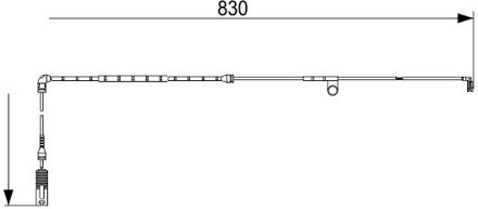 Land Rover Waarschuwingscontact, remvoering-/blokslijtage AP1046
