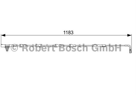 LAND Waarschuwingscontact, remvoering-/blokslijtage achter