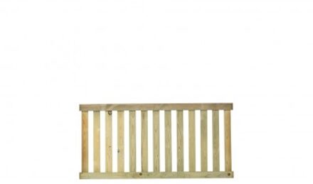 Landelijk Tuinhek Ligno 150 x 73 CM Black