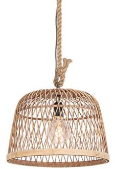 Landelijke hanglamp rotan - Calamus Beige