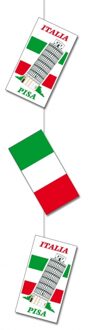 Landen hangdecoratie van Italie - hangslinger - 100 cm - Italiaanse avond versiering