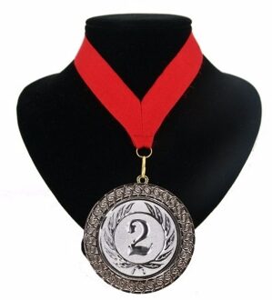 Landen lint nr. 2 medaille rood Multi