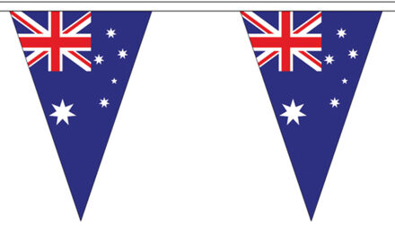 Landen punt vlaggetjes - Australi? thema - 5 meter - vlaggenlijn