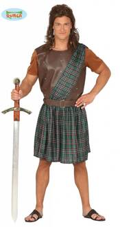 Landen Thema Kostuum | Schotse Strijder Macintosh | Man | Maat 52-54 | Carnaval kostuum | Verkleedkleding
