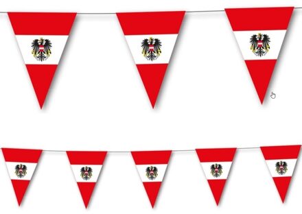 Landen thema versiering Oostenrijk landen vlaggenlijn 3,5 meter