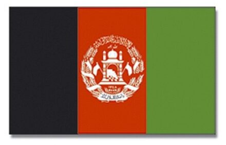Landen thema vlag Afghanistan 90 x 150 cm feestversiering
