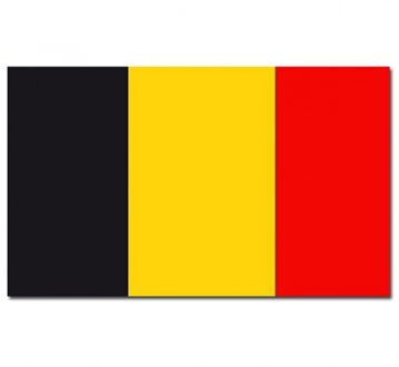 Landen thema vlag Belgie 90 x 150 cm feestversiering