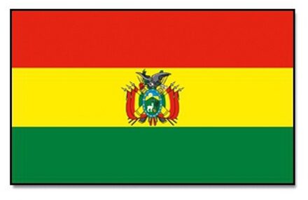 Landen thema vlag Bolivia 90 x 150 cm feestversiering