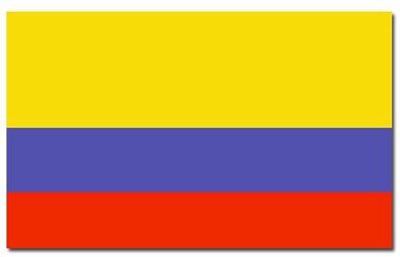 Landen thema vlag Colombia 90 x 150 cm feestversiering