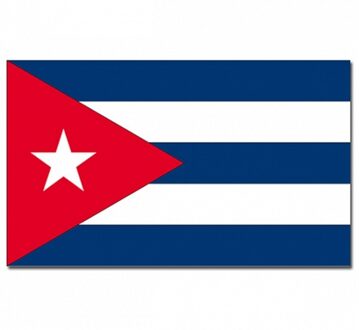 Landen thema vlag Cuba 90 x 150 cm feestversiering