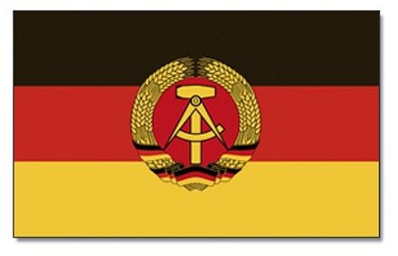 Landen thema vlag DDR 90 x 150 cm feestversiering