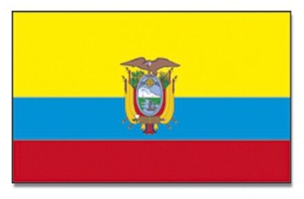 Landen thema vlag Ecuador 90 x 150 cm feestversiering