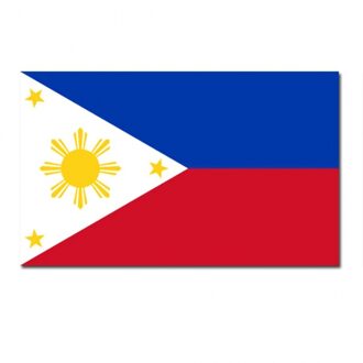 Landen thema vlag Filipijnen 90 x 150 cm feestversiering