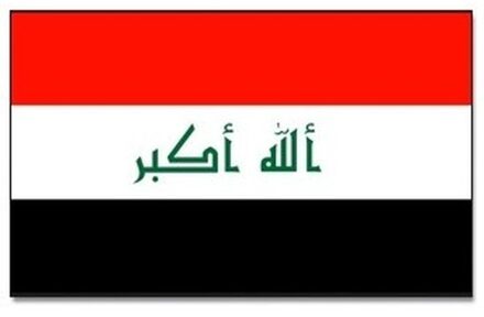 Landen thema vlag Irak 90 x 150 cm feestversiering
