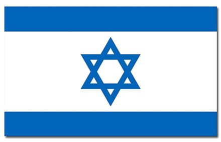 Landen thema vlag Israel 90 x 150 cm feestversiering