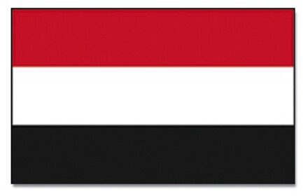 Landen thema vlag Jemen 90 x 150 cm feestversiering