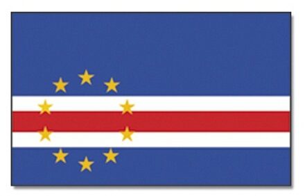 Landen thema vlag Kaapverdie 90 x 150 cm feestversiering