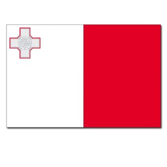 Landen thema vlag Malta 90 x 150 cm feestversiering
