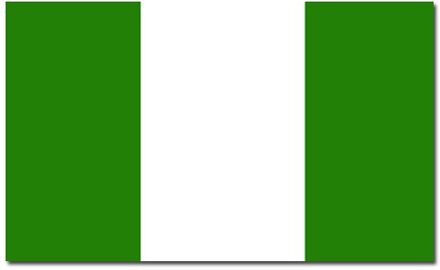 Landen thema vlag Nigeria 90 x 150 cm feestversiering