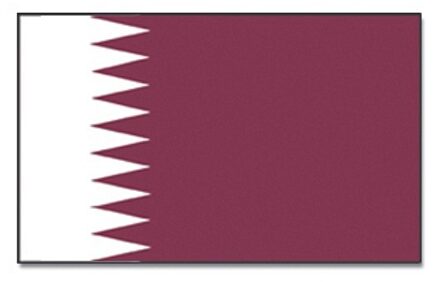Landen thema vlag Qatar 90 x 150 cm feestversiering