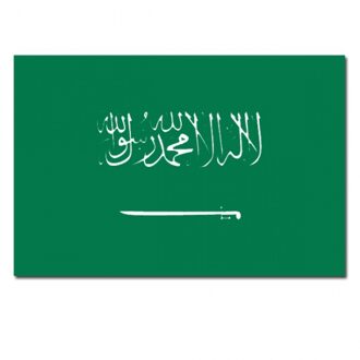 Landen thema vlag Saoedi Arabie 90 x 150 cm feestversiering