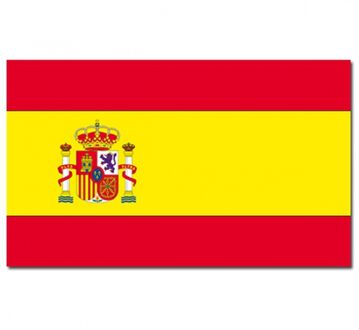 Landen thema vlag Spanje 90 x 150 cm feestversiering
