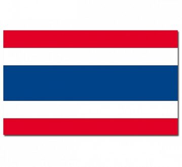 Landen thema vlag Thailand 90 x 150 cm feestversiering