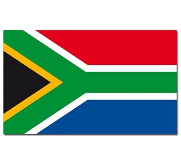 Landen thema vlag Zuid Afrika 90 x 150 cm feestversiering
