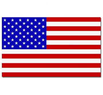 Landen thema vlaggen Stars and Stripes Amerika/USA 90 x 150 cm feestversiering