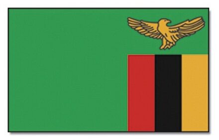 Landen Vlag van Zambia - 90 x 150 cm - feestartikelen Multi