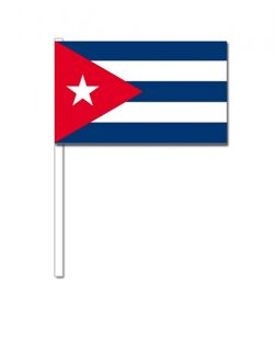 Landen Zwaaivlaggetjes Cuba 12 x 24 cm