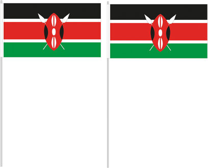 Landen Zwaaivlaggetjes Kenia 10 stuks