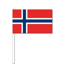 Landen Zwaaivlaggetjes Noorwegen 12 x 24 cm