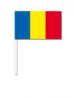 Landen Zwaaivlaggetjes Roemenie 12 x 24 cm