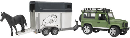 Landrover Defender met trailer