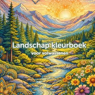 Landschap kleurboek voor volwassenen (hardcover) -  Koekoek Kinderboek (ISBN: 9789465381817)