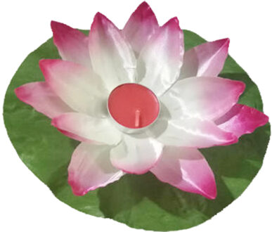 Landschap Lamp Kleurrijke LED Drijvende Lotus Bloem Lampen Op Water Zwembad Tuin Decoratie Licht roze