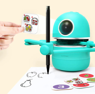 Landzo Small Magic Q Draw Robot Toys for Kids Students Learning Draw Tool Toys Boys Girls Children Educational Puzzle Toys