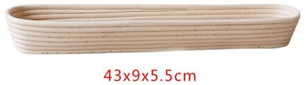 Lang Brood Gisting Mand Rotan Gevoerd Brood Mand Natuurlijke Thuis Bakken Gebak Gereedschap Bakvormen Universele Loaf Proving Mold