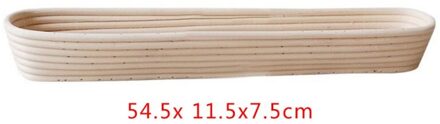 Lang Brood Gisting Mand Rotan Gevoerd Brood Mand Natuurlijke Thuis Bakken Gebak Gereedschap Bakvormen Universele Loaf Proving Mold