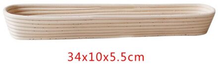 Lang Brood Gisting Mand Rotan Gevoerd Brood Mand Natuurlijke Thuis Bakken Gebak Gereedschap Bakvormen Universele Loaf Proving Mold