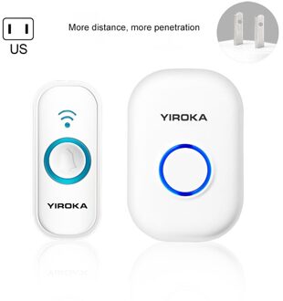 Lange Afstand Vier-Niveau Volume Aanpassing Meerdere Polyfone Muziek Deurbel Draadloze Deurbel Smart Afstandsbediening Deurbel US